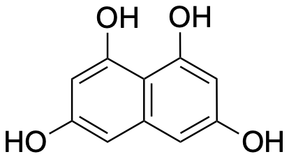 1,3,6,8-tetrahydroxynaphthalene structure