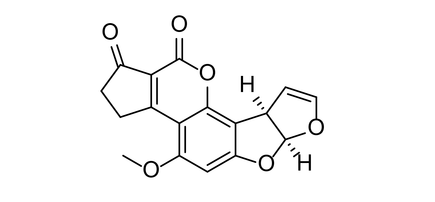 aflatoxin B1 structure